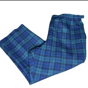 Vintage Pendleton 100% Black Watch Tartan Wool Plaid Pants